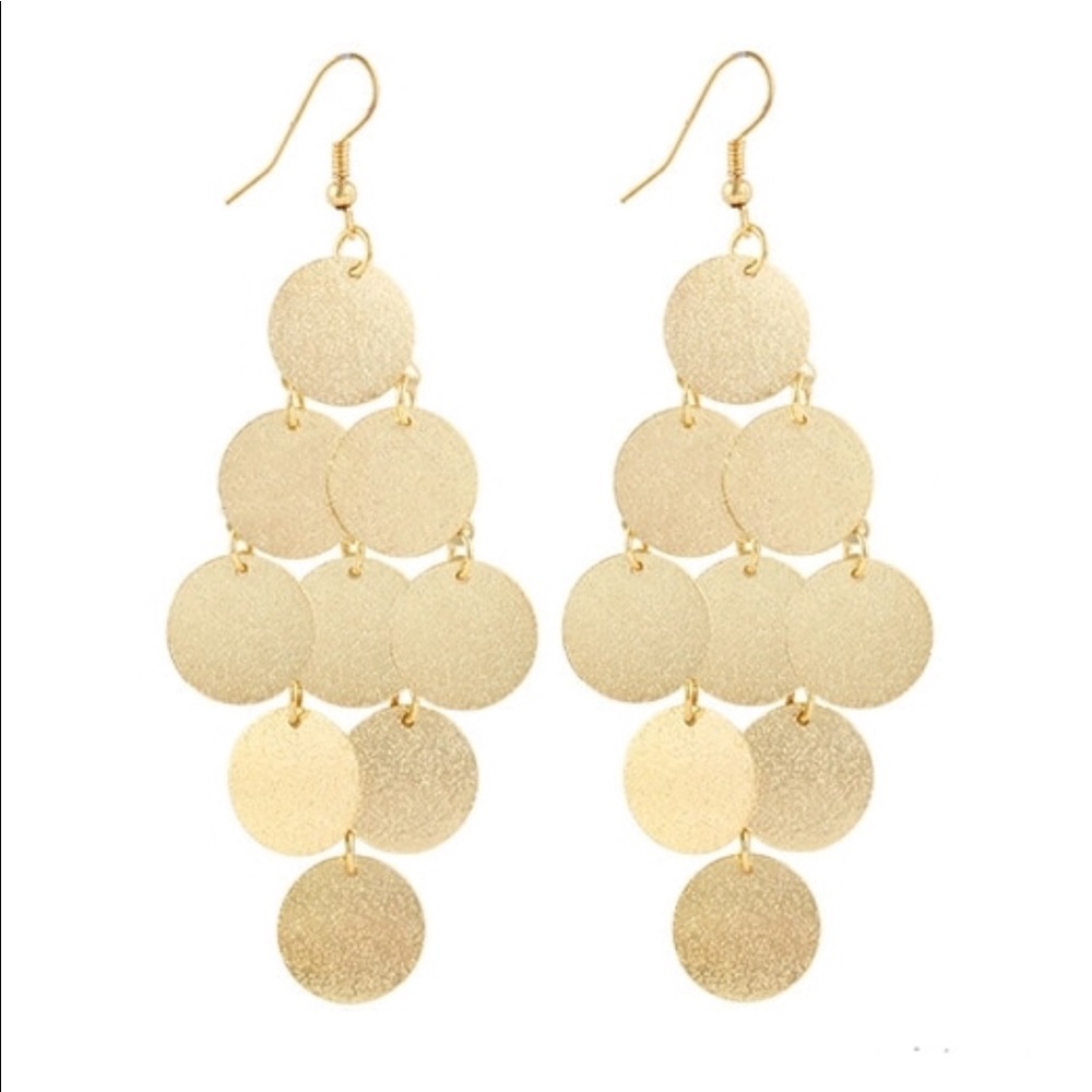 🚨Last 1: Boho Gypsy Gold Coin Chandelier Earrings